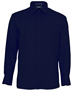 Men's European Tailored Fit Shirt Cotton Polyester Mini Herringbone Easy Care