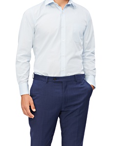 Men's Classic Relaxed Fit Shirt Polyester Cotton Solid Colour Easy Care