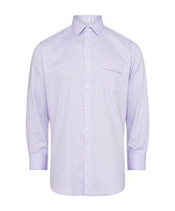 Men's Classic Relaxed Fit Shirt Cotton Polyester Dobby Herringbone Easy Care