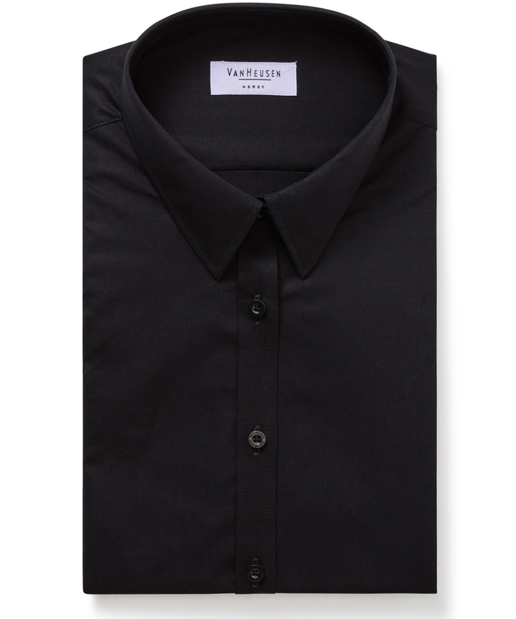 van heusen women's solid formal shirt