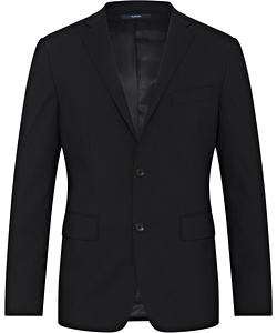 Men's Stretch Wool Blend Plain Weave Suit Separate Euro Blazer