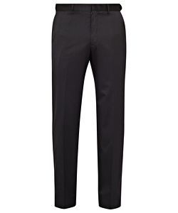 Wool Blend Flat Front Trouser with Ezi Fit Waistband
