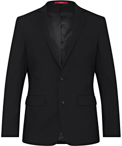 Men's Stretch Wool Blend Plain Weave Slim Fit Suit Separate Jacket