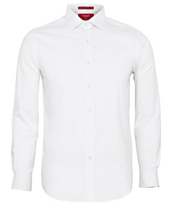 Men's Slim Fit Shirt Cotton Stretch Solid Dyed Poplin