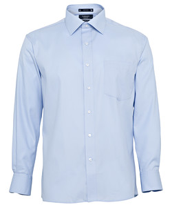 Men's European Tailored Fit Shirt Cotton Polyester Mini Herringbone Easy Care