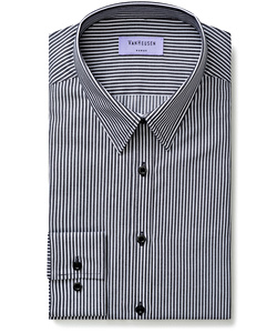 Women's Classic Fit Shirt Cotton Polyester Yarn Dyed Stripe Easy Care