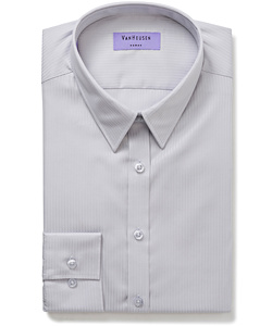 Women's Classic Fit Shirt Cotton Polyester Mini Herringbone Easy Care