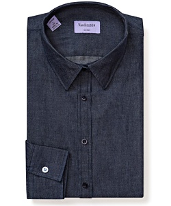 Women�s Classic Fit Shirt 100% Premium Denim Cotton 