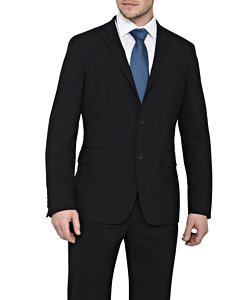 Men's Stretch Wool Blend Plain Weave Suit Separate Euro Blazer