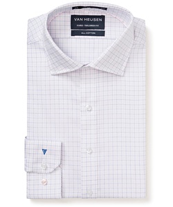 Men's European Tailored Fit Shirt 100% Premium Cotton Check