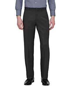 PHASE OUT STYLE: Easy Care Polyester Soft Touch Stripe Flat Front Trouser 