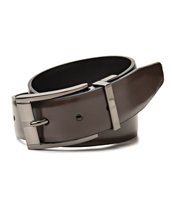 Van Heusen Frame Buckle Black/Brown Reversible Belt