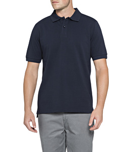 Men's Standard Fit Sport Polo Cotton Rich 